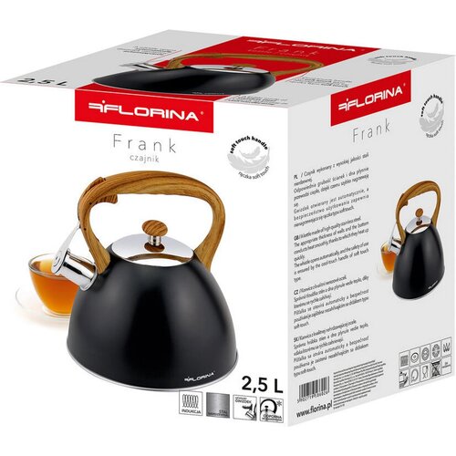Florina Čajník Frank 2,5 l, černá