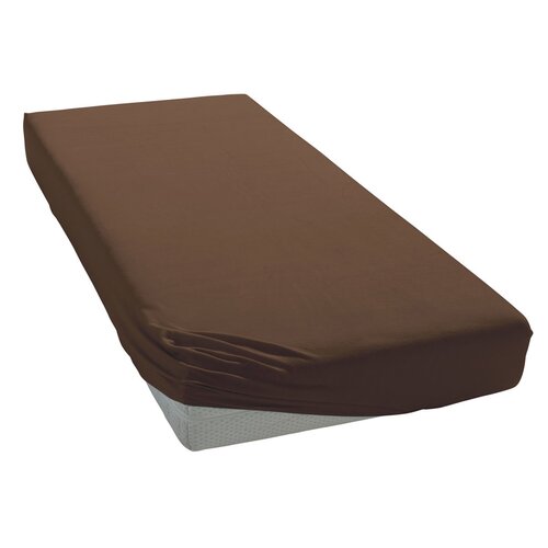 BedTex prześcieradło frotte brązowy, 90 x 200 cm