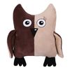 Poduszka profilowana Sowa brązowo-beżowy, 54 x 50 cm
