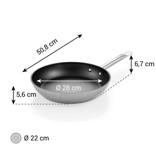 Tescoma GrandCHEF+ serpenyő átmérője 28 cm