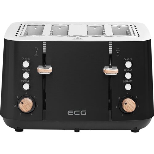 ECG ST 4768 opekač kruha Timber Black