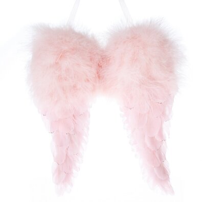 Christmas wings angyal toll szárnyak rózsaszín, 31 x 25 x 8 cm