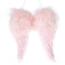 Engelsflügel aus Federn „Christmas Wings“, rosa, 31 x 25 x 8 cm