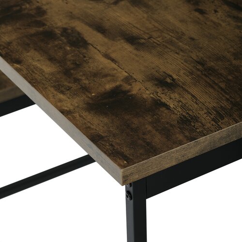 Esszimmergarnitur mit 2 Bänken OLD WOOD, 110 x 60 x 75 cm