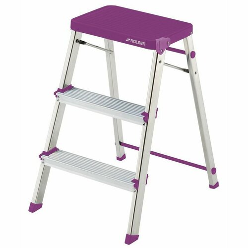 Rolser Sklopne stopnice M3 ALU, 3 stopnice,vijolična