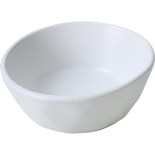 Sada 6 kameninových misek Facetta 12 cm, bílá