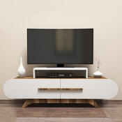 TV-Lowboard Rose Walnut White