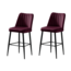 Barstuhl-Set Vento Claret Red and Black, 2 Stück