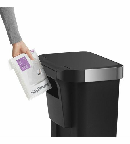 Simplehuman pedálos szemetes 45 l, fekete