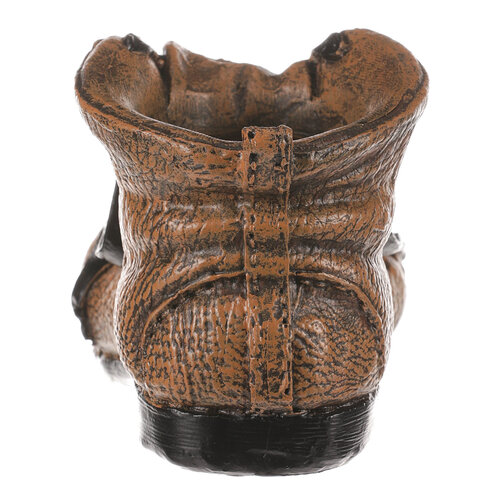 Blumenübertopf Schuh, 21 x 11 x 11 cm, Polyresinbraun  ,