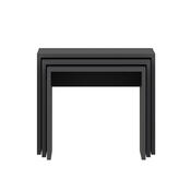 Ablagetisch Alya Anthracite, 3 Stück