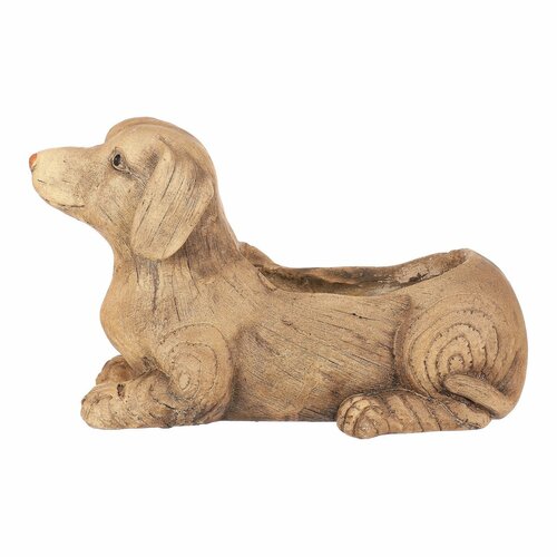 Cutie de flori Dachshund, ceramică MgO, 36 x 17 x21 cm