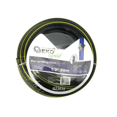 GEKO Wąż ogrodowy czarny, 1/2", 50 m