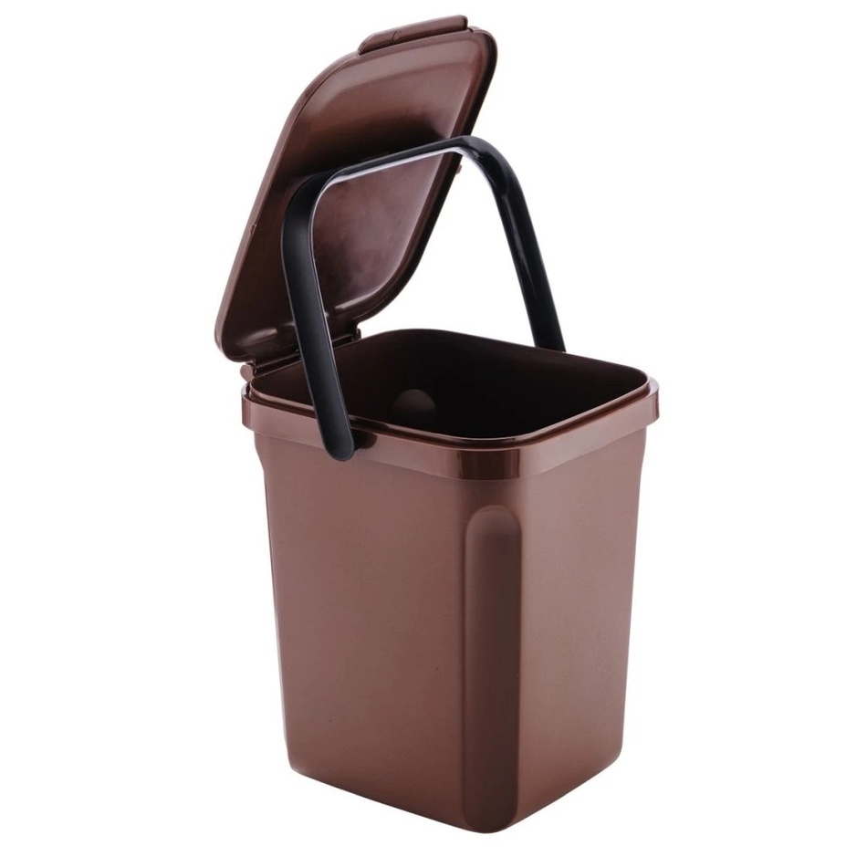 Denox Organic odpadkový koš na Bioodpad 10 l, hnědý - thumb (1)