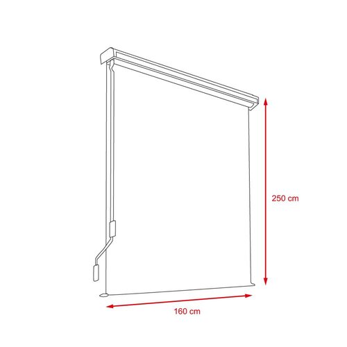 Vertikálna markíza Tacoma 160 cm, béžová