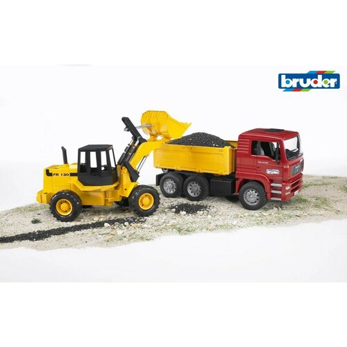 Bruder 2725 Pojazdy budowlane MAN ciężarówka i koparka