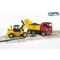 Bruder 2725 Vehicule de construcții MAN nákl.mașină și excavator