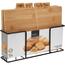 Placă de tăiere EH Bamboo set în suport, 29 x 22,7 x 7 cm