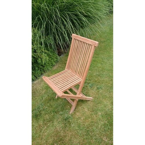 Clasic teak összecsukható kerti székek, 2 db