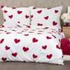 4Home Lenjerie de pat din bumbac Red Hearts , 140