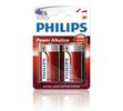 Philips Power Alkaline D 1.5 V alkalické baterie 2 ks