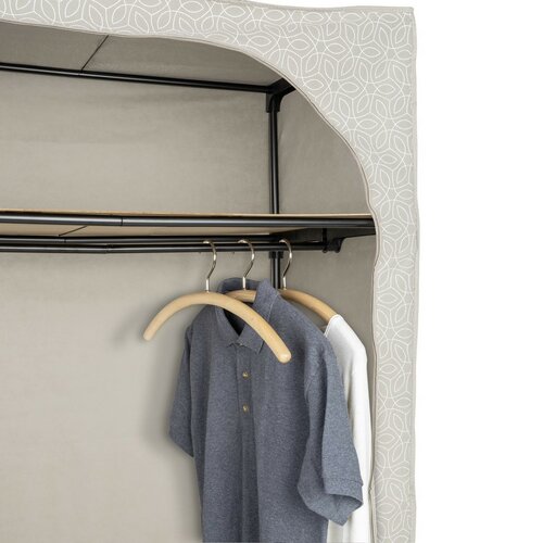 Wenko Dulap pliabil din material textil reciclat cu raft Balance, 160 x 50 x 90 cm