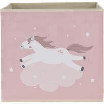Unicorn dream gyerek textil doboz rózsaszín, 32 x 32 x 30 cm