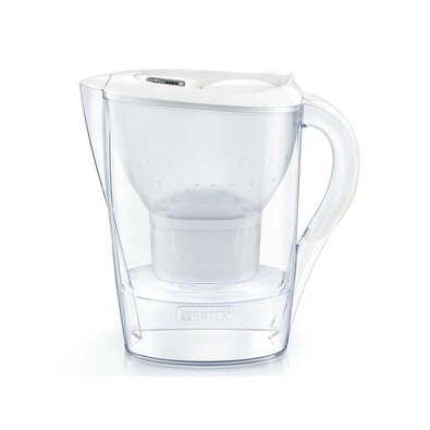Brita Filter-Wasserkanne Marella Cool Memo 2,4 l, Weiß