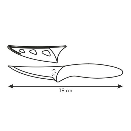 Tescoma Antiadhezní nůž univerzální PRESTO TONE, 8 cm