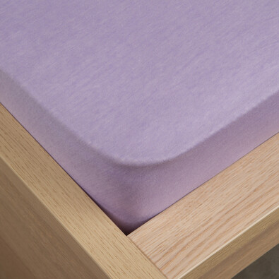 Jersey prostěradlo Klasik fialová, 100 x 200 cm