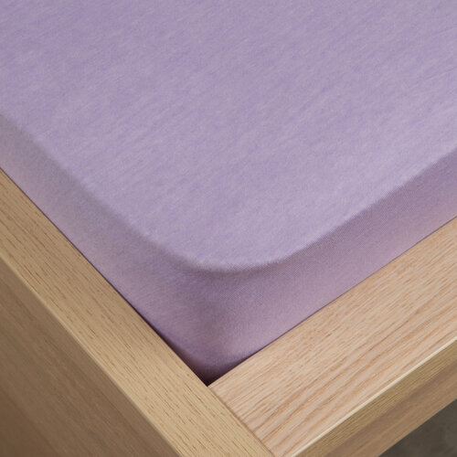 Jersey prostěradlo Klasik fialová, 100 x 200 cm