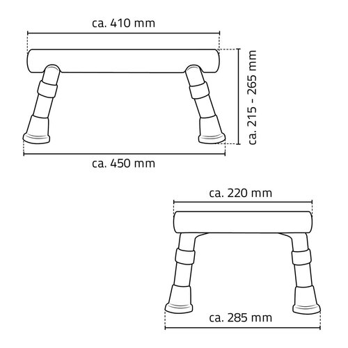 SAPHO A0102601 Fürdőszobai zsámolymozgássérülteknek, fehér