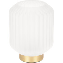 Stolná LED lampa Coria biela, 13 x 17 cm