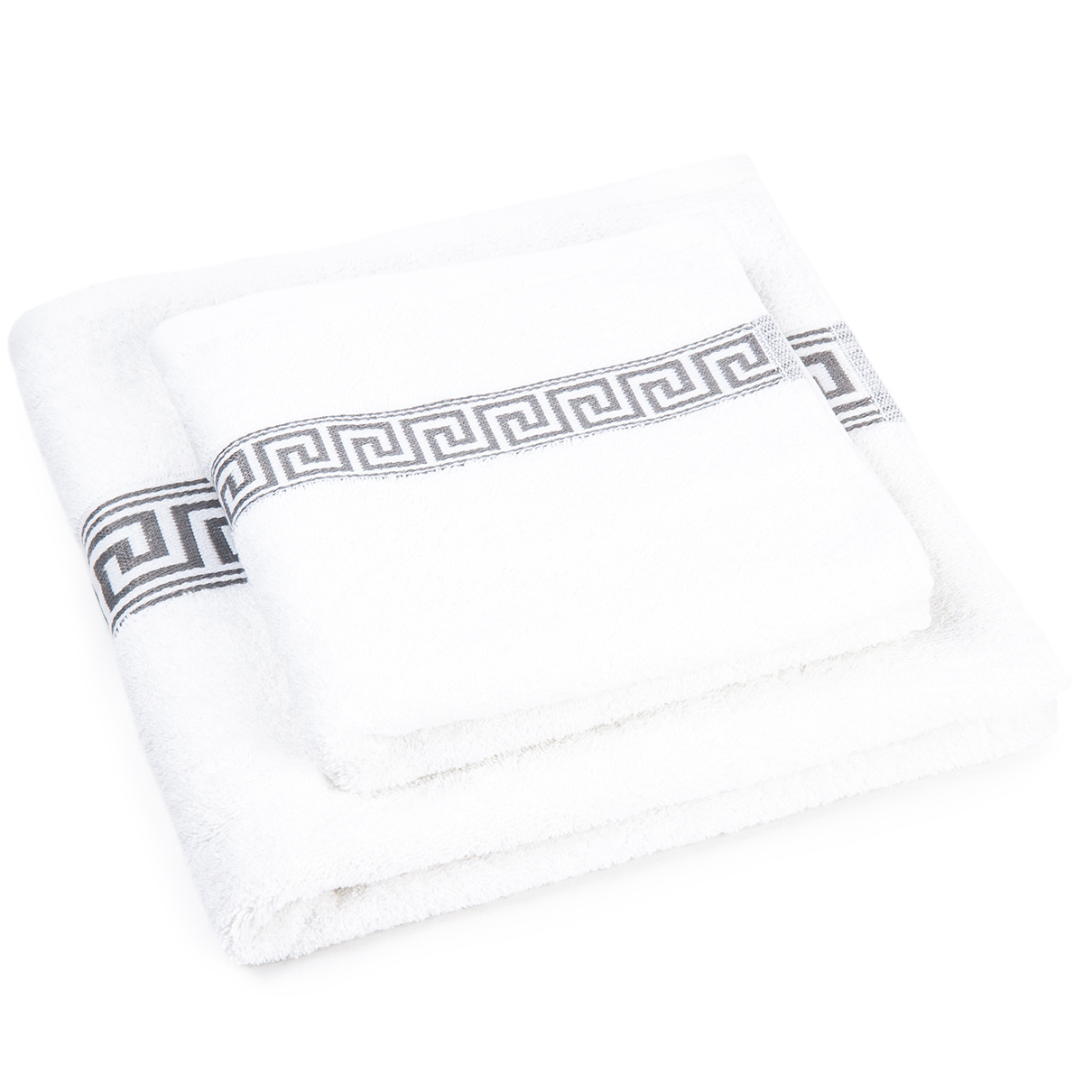 Profod Sada ručníku a osušky Greek bílá, 50 x 90 cm, 70 x 130 cm