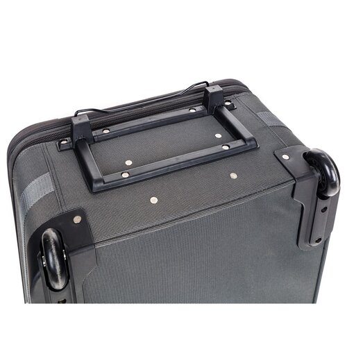 Pretty UP Cestovní textilní kufr TEX28 L, šedá