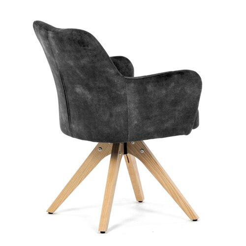 Set de scaune de sufragerie HC-D7188 BK4, 2 buc.