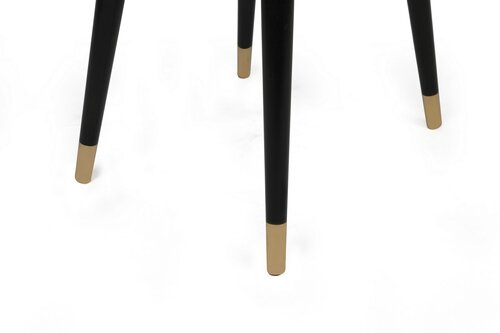 Set de scaune de sufragerie Hugo Beige and Black, 4 buc.