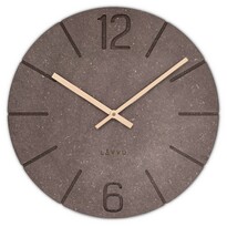 LAVVU Коричневий годинник Natur, діаметр 34 см