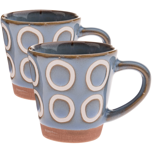 Zestaw 2 ceramicznych kubków Kroužky 100 ml,jasnoniebieskie