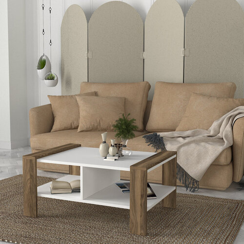 Couchtisch Erica White Walnut