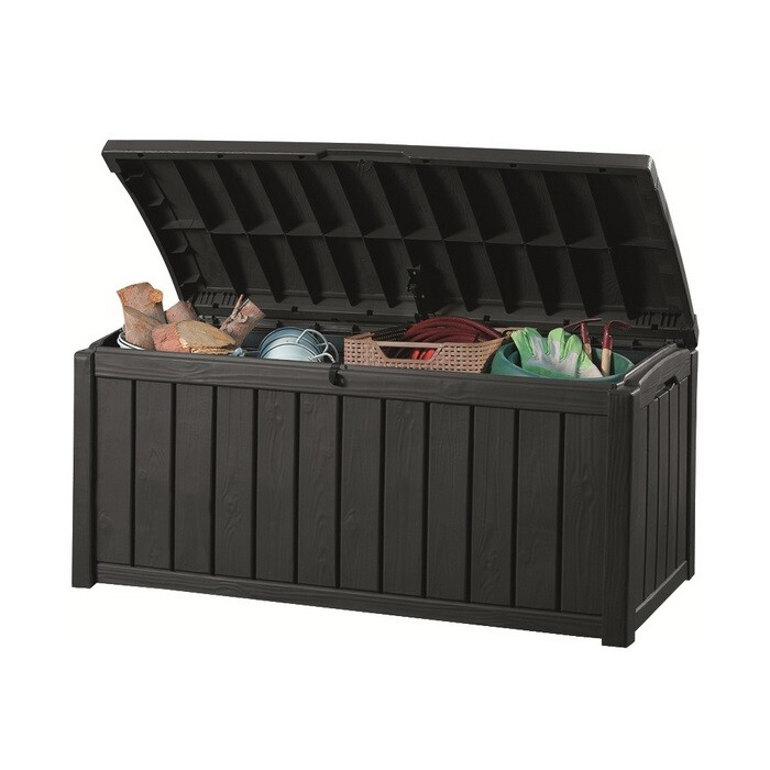 Záhradný úložný box Keter GLENWOOD 390 l, antracitový