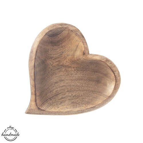 Orion Leseni podstavek Mango Srce 20 x 20 cm