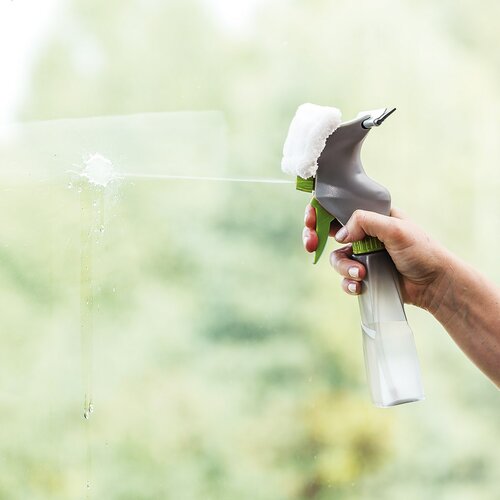 4Home Vorteilhaftes Reinigungsset mit Mopp und Fensterwischer