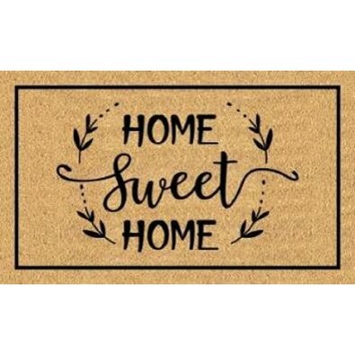 Kokosová rohožka Home Sweet Home 2, 40 x 60 cm