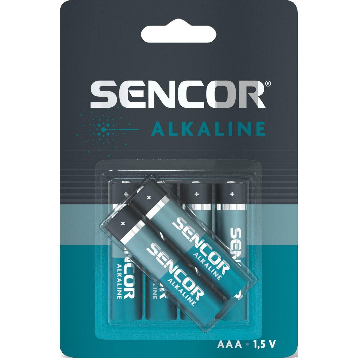 Sencor SBA LR03 alkalická batéria AAA, 4 + 2 ks