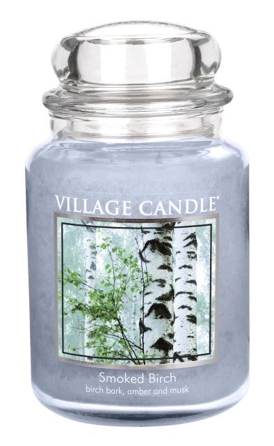 Village Candle Vonná svíčka ve skle, Bříza - Smoked birch, 645 g, 645 g
