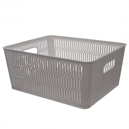 Orion Plastični zložljivi koš NESTA, 28,5 x 23 x12 cm, siva