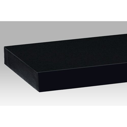 Wandregal 60 x 24 x 4 cm, schwarz