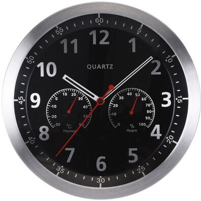 Zegar ścienny Fremont czarny, 35 cm