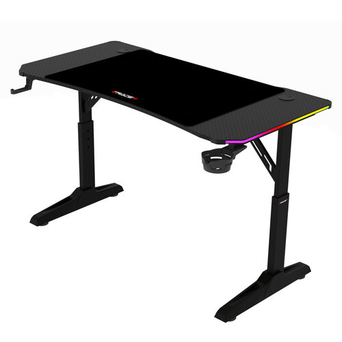 Herní stůl E-TRACER 120 RGB s manuálně nastavitelnou výškou a podsvícením